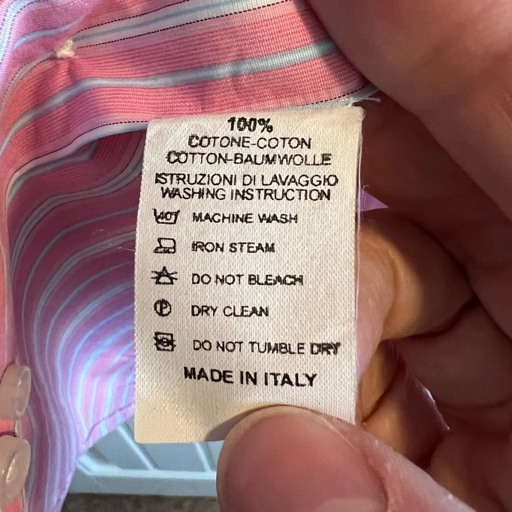 Paul Stuart Button Up Dress Shirt Size M - Picture 3 of 5